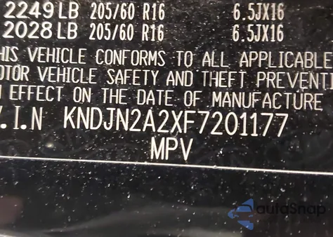2015 Kia Soul from USA, damaged, VIN KNDJN2A2XF7201177